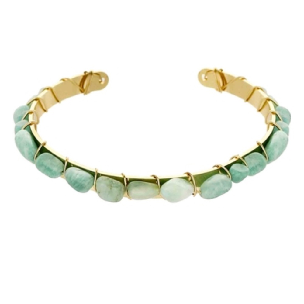 Panacea Mint Chip Stone Cuff Bracelet